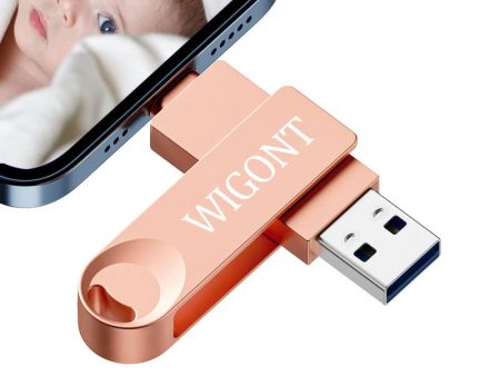 WIGONT 64 GB Pendrive iPhone de Almacenamiento Externo, 3 en 1 Todo Metal Memoria USB Compatible iPhone iPad PC Tipo C Android Phone, Pen Drive iPhone para Guardar más Fotos y Videos (Rosa) Embalaje Deteriorado Online now