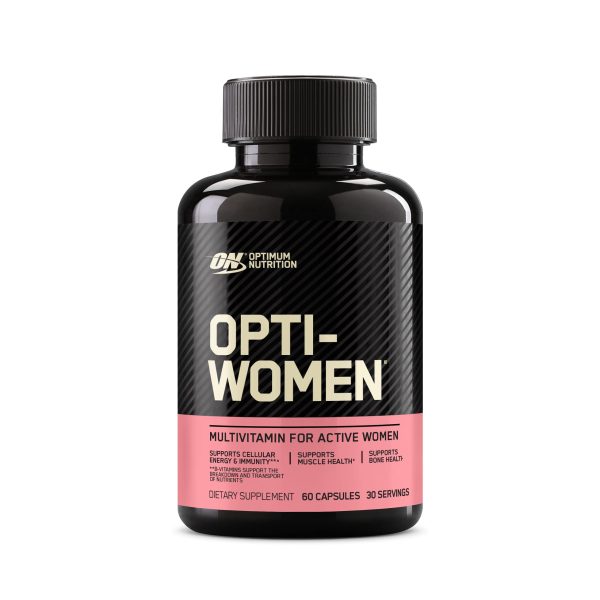 Suplemento Alimenticio Multivitamínico Optimum Nutrition Opti-Women para Mujeres, Cápsulas con Vitaminas y Minerales Esenciales, 30 porciones, 60 cápsulas Embalaje Deteriorado (Cad: 31 05 2025) For Sale