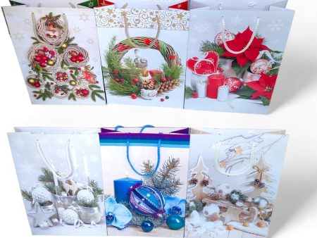 10 Bolsas Grandes de Regalo para Navidad Bolsas Navideñas para Rellenar con Regalos Bolsas de Regalo Navideñas Bolsas para Regalos para Navidad 23 x 32 x 11 cm (Mezcla Navideña) For Sale