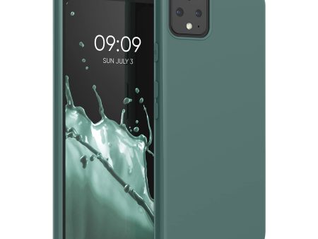 Funda kwmobile para Google Pixel 4 - Ultrafina de TPU y Silicona con Bordes elevados anticaídas - Azul Verdoso Embalaje Deteriorado Discount