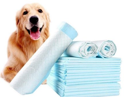 10 PCS Alfombrillas de Entrenamiento para Mascotas y Cachorros Súper Absorbentes, Pañales Desechables para Perros, Alfombrilla de Orina a Prueba de Fugas, Fácil de Limpiar, Universal para Gatos y Perros, Grande y Sobredimensionada (Azul) Embalaje Deterior For Sale