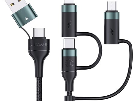 Cable de Carga Multi Cable de Carga 60 W, 6 en 1 USB C Cable de Carga Rápida Múltiple Cable USB Tipo C PD 3A 1.2M USB A USB C a iP Micro USB Tipo C Universal para Portátil, Tableta, Smartphone (Verde) Embalaje Deteriorado Hot on Sale